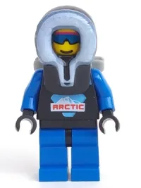 LEGO Arctic - Black, Black Hood, Backpack minifigure