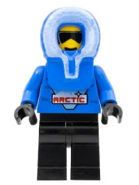 LEGO Arctic - Blue, Blue Hood, Black Legs minifigure