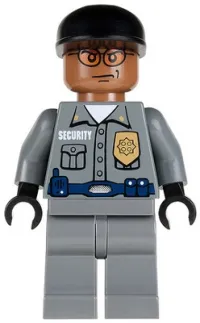 LEGO Arkham Asylum Guard, Light Brown Head, Black Cap minifigure