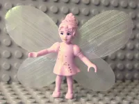 LEGO Belville Fairy - Pink with Moon Pattern (Millimy) - With Wings and Bow minifigure