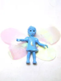 LEGO Belville Fairy - Medium Blue with Moon Pattern (Millimy) - With Wings and Bow minifigure