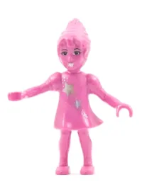 LEGO Belville Fairy - Dark Pink with Stars Pattern (Millimy) minifigure
