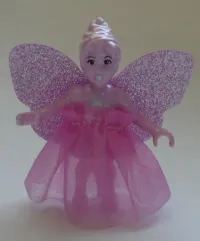 LEGO Belville Fairy - Bright Pink with Stars Pattern - With Skirt/Wings minifigure