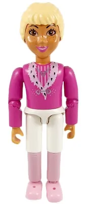 LEGO Belville Female - Princess Vanilla Dark Pink Top White Inset minifigure