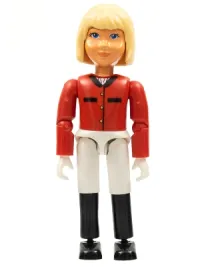 LEGO Belville Female - Horse Rider, White Shorts, Red Shirt, Light Yellow Hair minifigure