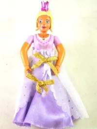 LEGO Belville Female - Queen with Clikits Lavender Top, Light Yellow Hair, Pink Shoes, Skirt Long, Crown minifigure