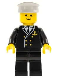 LEGO Boat Admiral with Gold Anchor Pattern minifigure
