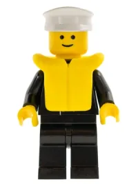 LEGO Boat Admiral with Gold Anchor Pattern, Life Jacket minifigure
