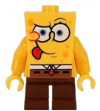 LEGO SpongeBob - Intent Look, Tongue Out minifigure