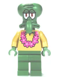LEGO Squidward - Pink Lei minifigure