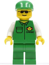 LEGO Cargo - Green Shirt, Green Legs, Green Cap minifigure