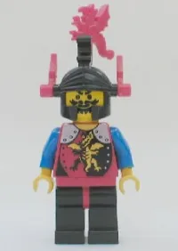 LEGO Dragon Knights - Knight 2, Black Legs with Red Hips, Black Dragon Helmet, Red Plumes minifigure