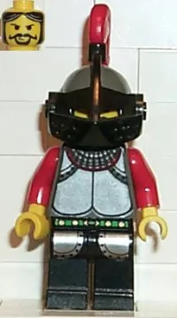 LEGO Knights Kingdom I - Knight 1, Dark Gray Helmet, Black Visor minifigure