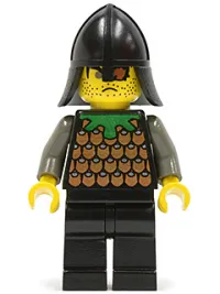 LEGO Knights Kingdom I - Robber 1, Black Neck-Protector minifigure