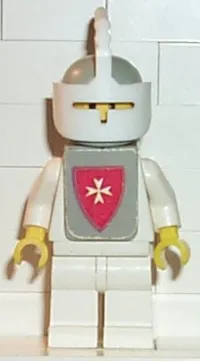 LEGO Classic - Yellow Castle Knight White Cavalry - with Vest Stickers minifigure