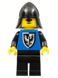 LEGO Black Falcon - Black Legs, Black Neck-Protector, Shield Bottom Round (Vintage) minifigure