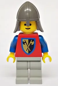 LEGO Crusader Axe - Light Gray Legs, Dark Gray Neck-Protector minifigure