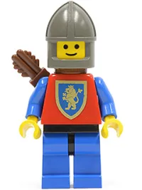 LEGO Crusader Lion - Blue Legs with Black Hips, Dark Gray Chin-Guard, Quiver minifigure
