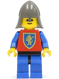 LEGO Crusader Lion - Blue Legs with Black Hips, Dark Gray Neck-Protector minifigure