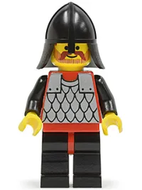 LEGO Scale Mail - Red with Black Arms, Black Legs with Red Hips, Black Neck-Protector minifigure