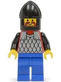 LEGO Scale Mail - Red with Black Arms, Blue Legs, Black Chin-Guard minifigure