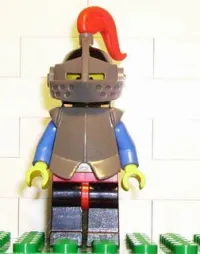 LEGO Breastplate - Armor over Red, Black Helmet, Dark Gray Visor, Red Plume minifigure