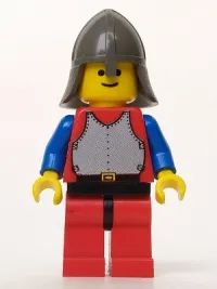 LEGO Breastplate - Red with Blue Arms, Red Legs with Black Hips, Dark Gray Neck-Protector minifigure