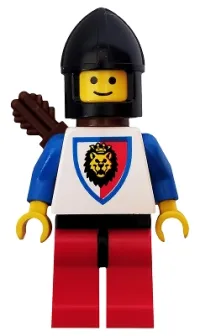 LEGO Royal Knights - Knight 1, Black Chin-Guard, with Quiver minifigure