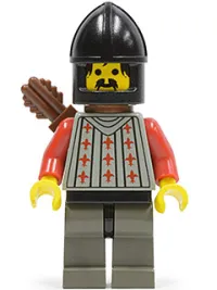 LEGO Fright Knights - Knight 2, Black Chin-Guard, Quiver minifigure