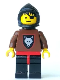 LEGO Wolfpack - Eye Patch, Brown Arms and Black Legs, Black Hood and Cape minifigure