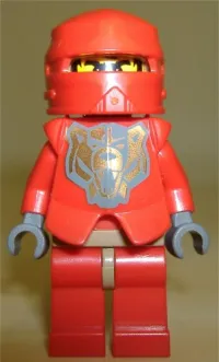 LEGO Knights Kingdom II - Santis with Gold Pattern Armor, Dark Bluish Gray Hands minifigure