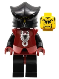 LEGO Knights Kingdom II - Shadow Knight Vladek, Dark Red Armor minifigure
