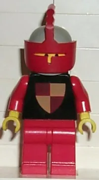 LEGO Classic - Knights Tournament Knight Black, Red Legs, Light Gray Helmet, Red Visor minifigure