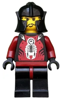 LEGO Knights Kingdom II - Shadow Knight, Adventurer Head (Chess Pawn) minifigure