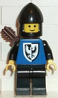 LEGO Black Falcon - Black Legs, Black Chin-Guard, Shield Bottom Round, Quiver minifigure