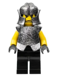 LEGO Knights Kingdom II - Rogue Knight 6 (Black Legs, Speckle Breastplate, Speckle Cheek Protector Helmet) minifigure
