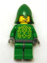 LEGO Knights Kingdom II - Rascus without Armor, Printed Torso, Green Neck-Protector minifigure