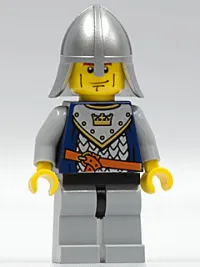 LEGO Fantasy Era - Crown Knight Scale Mail with Crown, Helmet with Neck Protector, Vertical Cheek Lines minifigure