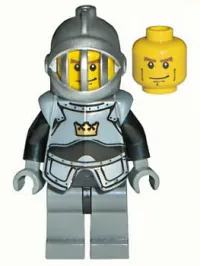 LEGO Fantasy Era - Crown Knight Plain with Breastplate, Grille Helmet, Vertical Cheek Lines minifigure