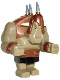 LEGO Fantasy Era - Troll, Dark Tan with Copper Armor minifigure