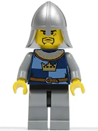 LEGO Fantasy Era - Crown Knight Quarters, Helmet with Neck Protector, 3 Spots under Left Eye minifigure