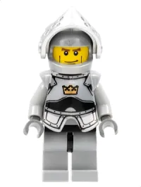 LEGO Fantasy Era - Crown Knight Plain with Breastplate, Helmet with Visor, Vertical Cheek Lines minifigure