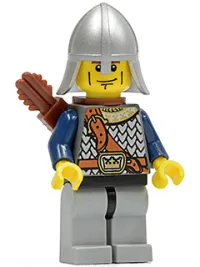 LEGO Fantasy Era - Crown Knight Scale Mail with Chest Strap, Helmet with Neck Protector, Vertical Cheek Lines minifigure