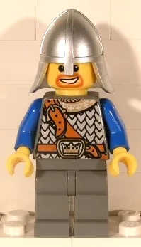 LEGO Fantasy Era - Crown Knight Scale Mail with Chest Strap, Helmet with Neck Protector, Beard Around Mouth minifigure