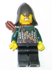 LEGO Kingdoms - Dragon Knight Scale Mail with Chain and Belt, Helmet with Neck Protector, Quiver, Bared Teeth minifigure