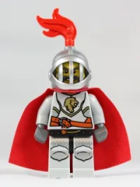 LEGO Kingdoms - Lion Knight Breastplate with Lion Head and Belt, Helmet with Fixed Grille, Cape minifigure