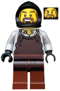 LEGO Kingdoms - Blacksmith with Dark Brown Apron minifigure