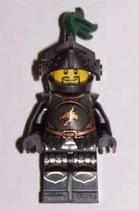 LEGO Kingdoms - Dragon Knight Armor with Chain, Helmet with Visor, Beard minifigure