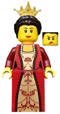 LEGO Kingdoms - Queen with Dark Brown Hair minifigure