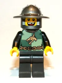 LEGO Kingdoms - Dragon Knight Quarters, Helmet with Broad Brim, Missing Tooth (Chess Pawn) minifigure